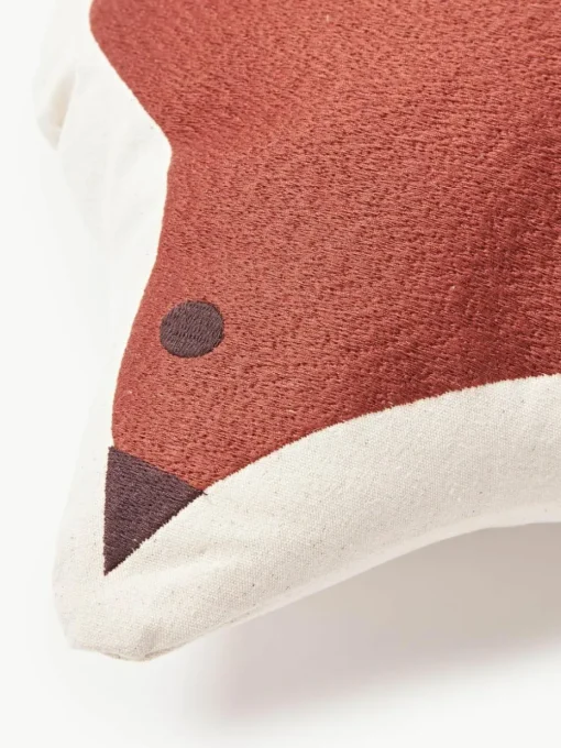 Besticktes Kissen Swif Bird aus Bio-Baumwolle