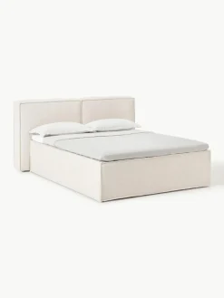 Bouclé-Boxspringbett Lennon