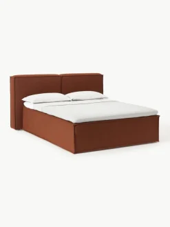 Bouclé-Boxspringbett Lennon