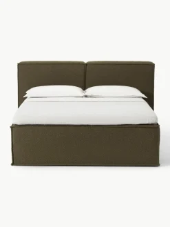 Bouclé-Boxspringbett Lennon