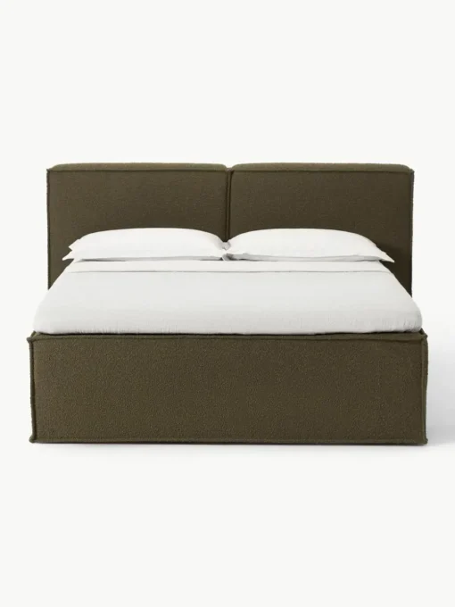 Bouclé-Boxspringbett Lennon