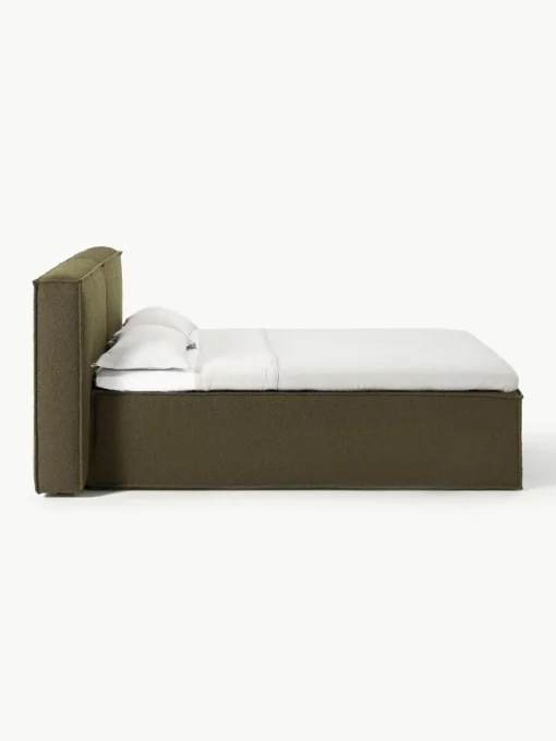Bouclé-Boxspringbett Lennon