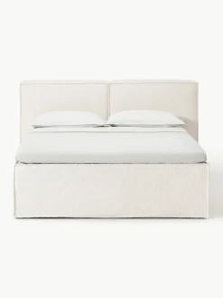 Bouclé-Boxspringbett Lennon