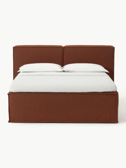 Bouclé-Boxspringbett Lennon