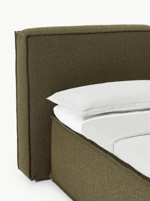 Bouclé-Boxspringbett Lennon