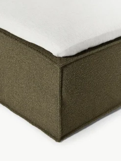 Bouclé-Boxspringbett Lennon