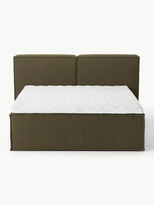 Bouclé-Boxspringbett Lennon
