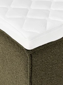Bouclé-Boxspringbett Lennon