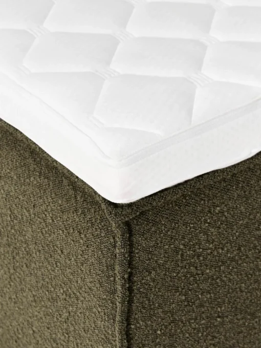 Bouclé-Boxspringbett Lennon