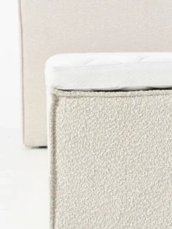 Bouclé-Boxspringbett Lennon