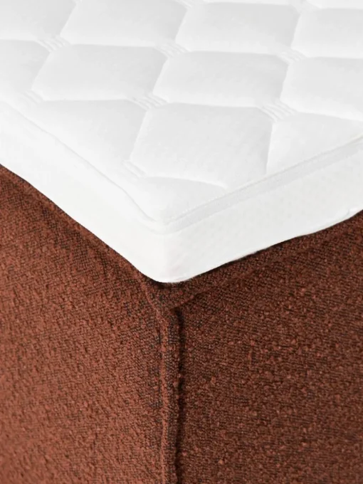 Bouclé-Boxspringbett Lennon