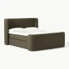 Bouclé-Boxspringbett Perla