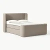 Bouclé-Boxspringbett Perla