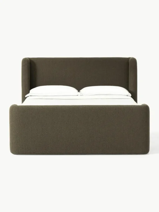 Bouclé-Boxspringbett Perla