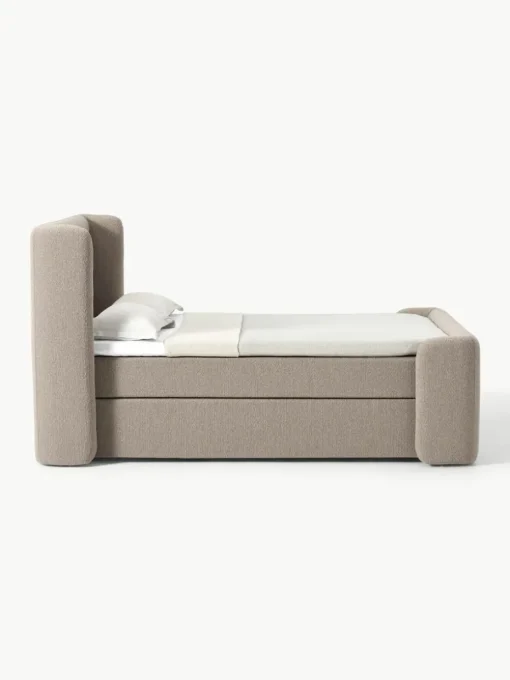 Bouclé-Boxspringbett Perla