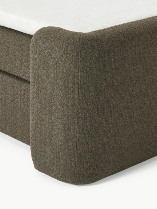 Bouclé-Boxspringbett Perla