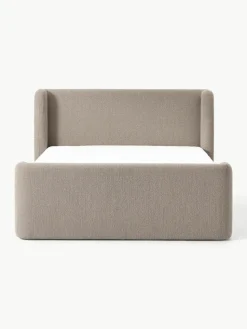 Bouclé-Boxspringbett Perla