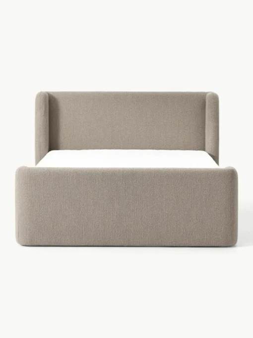 Bouclé-Boxspringbett Perla