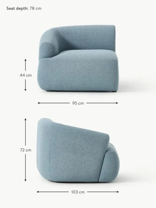 Bouclé-Eckmodul Sofia