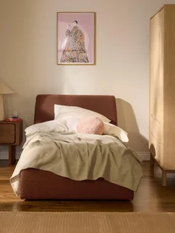 Bouclé-Einzelbett Cloud