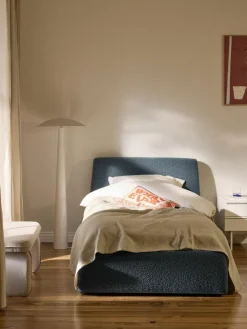 Bouclé-Einzelbett Cloud