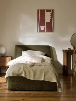 Bouclé-Einzelbett Cloud