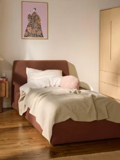 Bouclé-Einzelbett Cloud