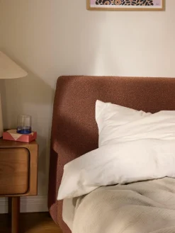 Bouclé-Einzelbett Cloud