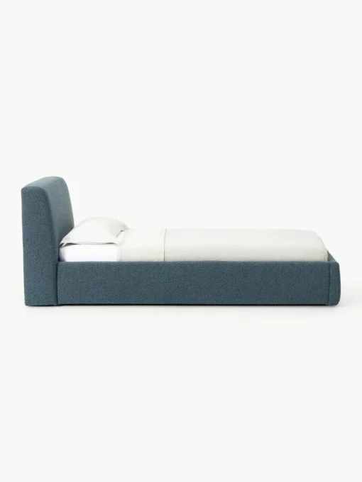 Bouclé-Einzelbett Cloud mit Stauraum