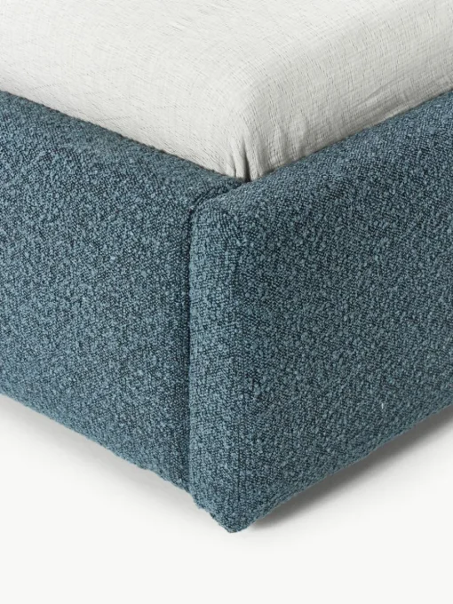 Bouclé-Einzelbett Cloud mit Stauraum
