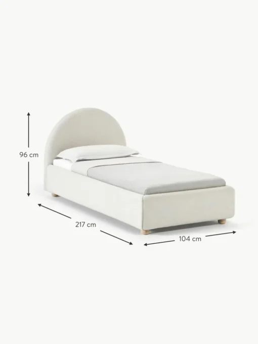 Bouclé-Einzelbett Ebba
