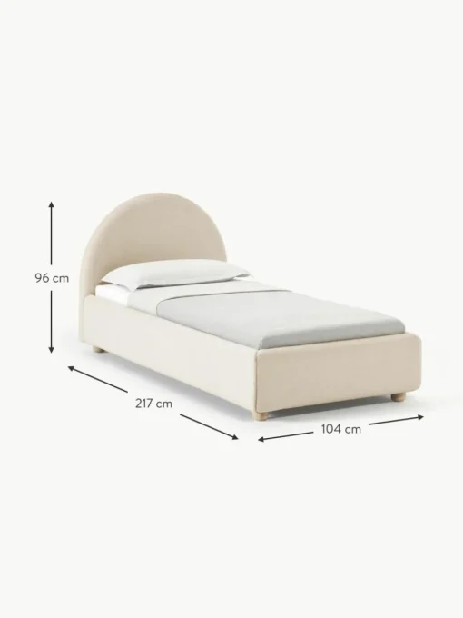 Bouclé-Einzelbett Ebba