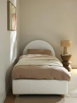 Bouclé-Einzelbett Ebba