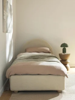 Bouclé-Einzelbett Ebba