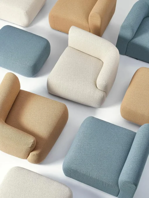 Bouclé-Hocker Sofia