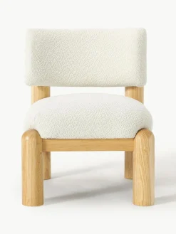 Bouclé-Loungesessel Dalma