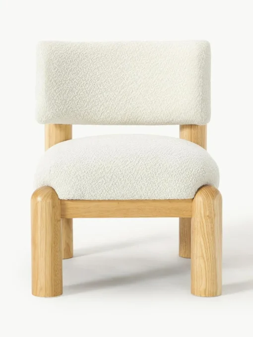Bouclé-Loungesessel Dalma