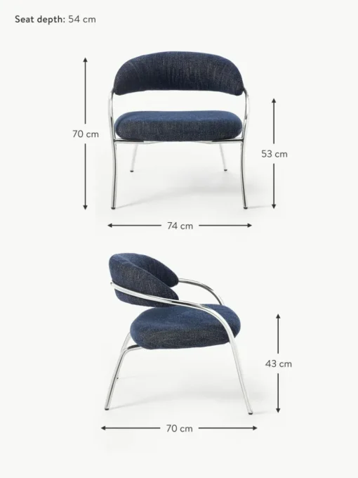 Bouclé-Loungesessel Dodo