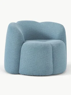 Bouclé-Loungesessel Fleur