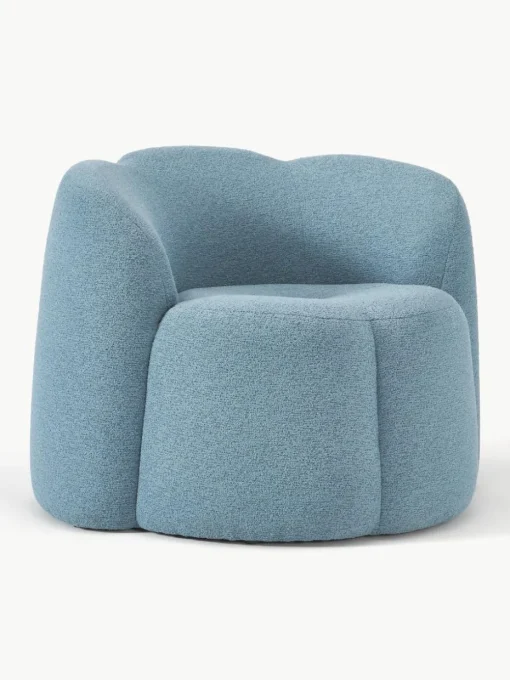Bouclé-Loungesessel Fleur