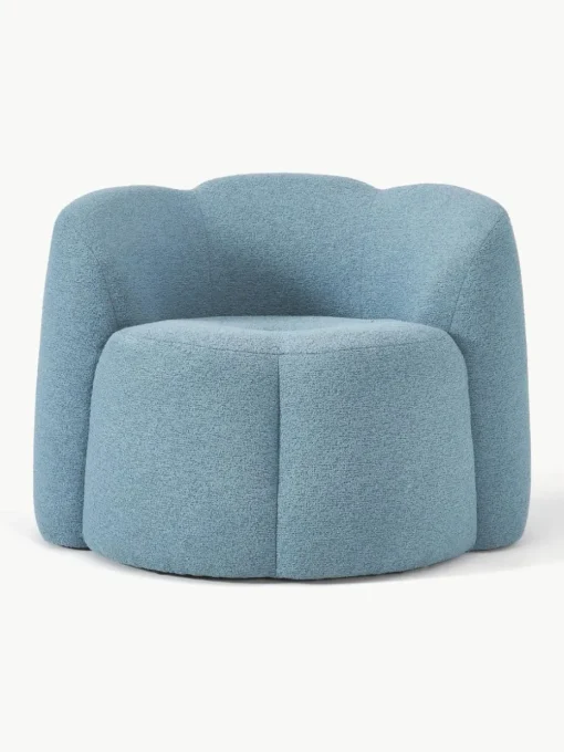 Bouclé-Loungesessel Fleur