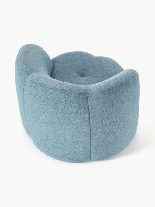 Bouclé-Loungesessel Fleur