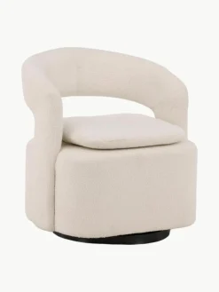 Bouclé-Loungesessel Laurel mit Drehfunktion