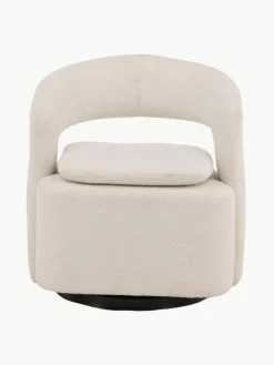 Bouclé-Loungesessel Laurel mit Drehfunktion