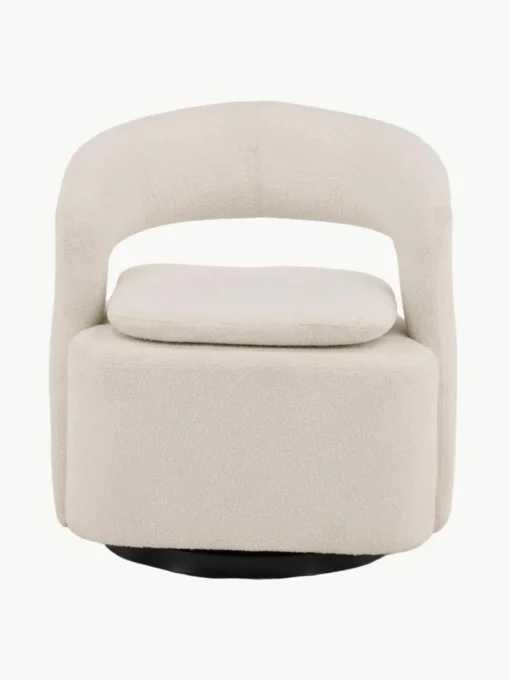 Bouclé-Loungesessel Laurel mit Drehfunktion