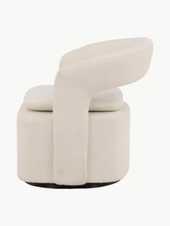 Bouclé-Loungesessel Laurel mit Drehfunktion
