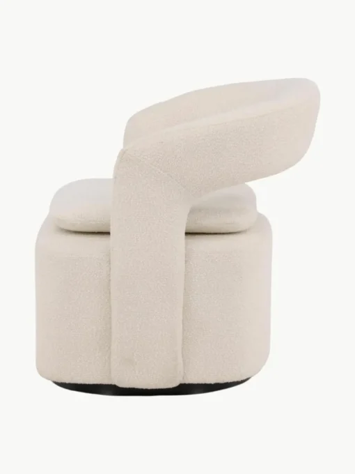 Bouclé-Loungesessel Laurel mit Drehfunktion