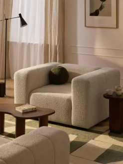Bouclé-Loungesessel Lena