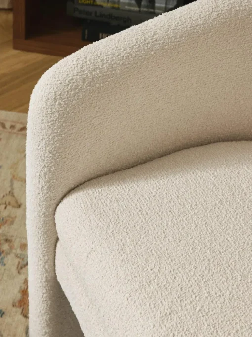Bouclé-Loungesessel Mairo