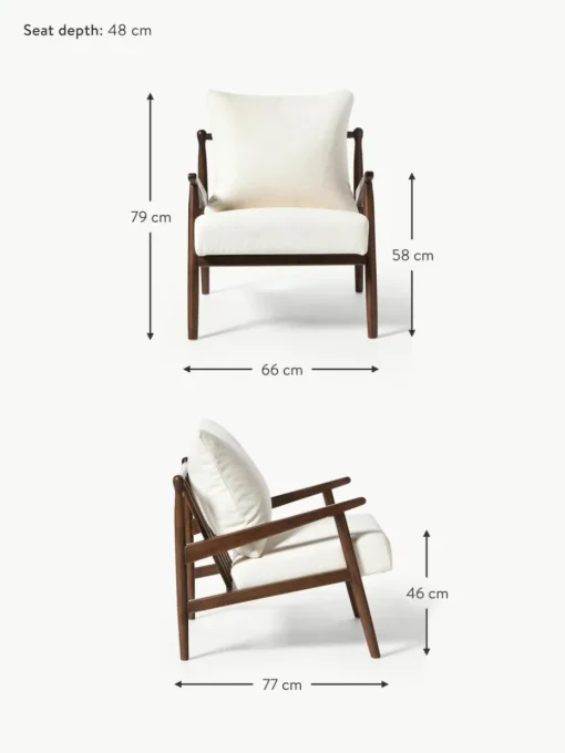 Bouclé-Loungesessel Mikkel